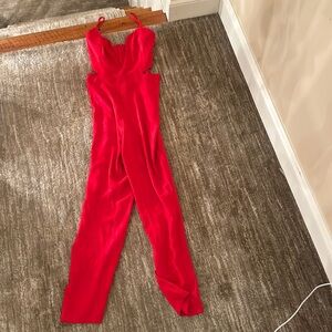Revolve Red Jumpsuit - size small